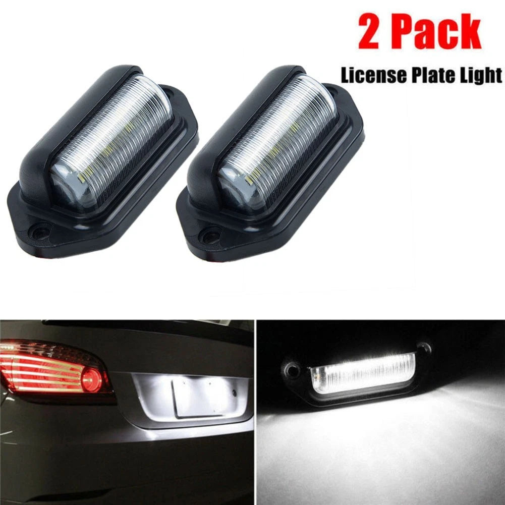 6 LED License Plate Light for Car Boat Truck Trailer (10-30V)