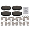 Set of 4 Rear Ceramic Brake Pads for Lexus ES300h (2013–2018) ES350 (2007–2018)