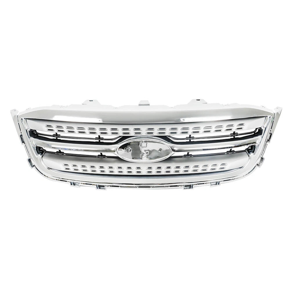 Chrome Grille Shell and Gray Insert for Ford Taurus (2010–2012)