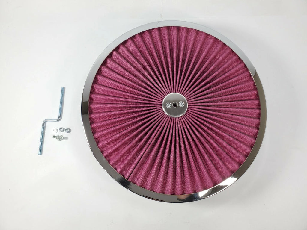 Washable Air Cleaner Assembly Chrome 4BBL Offset Base for Universal (2000–2026)
