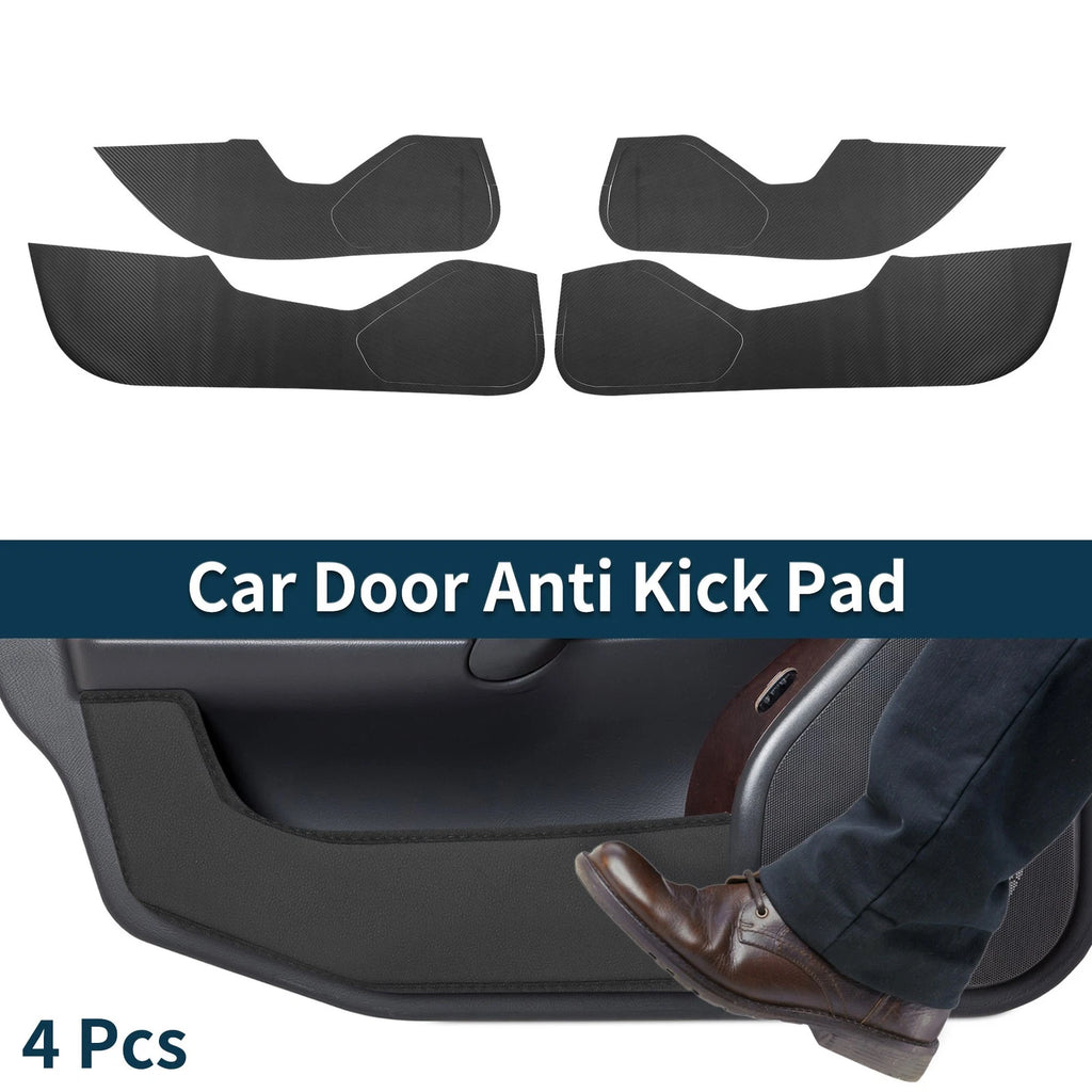 Set of 4 Car Door Anti Kick Pads for Honda Civic Type R FL5 (2023–2023) Carbon Fiber Black