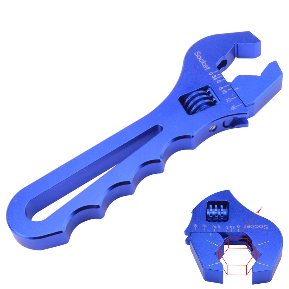 Adjustable Wrench Spanner Tool for 3AN-16AN Hose End Fitting
