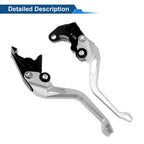 6 Position Adjustable Brake Clutch Levers for Suzuki GSX8S (2023–2025) Silver Tone