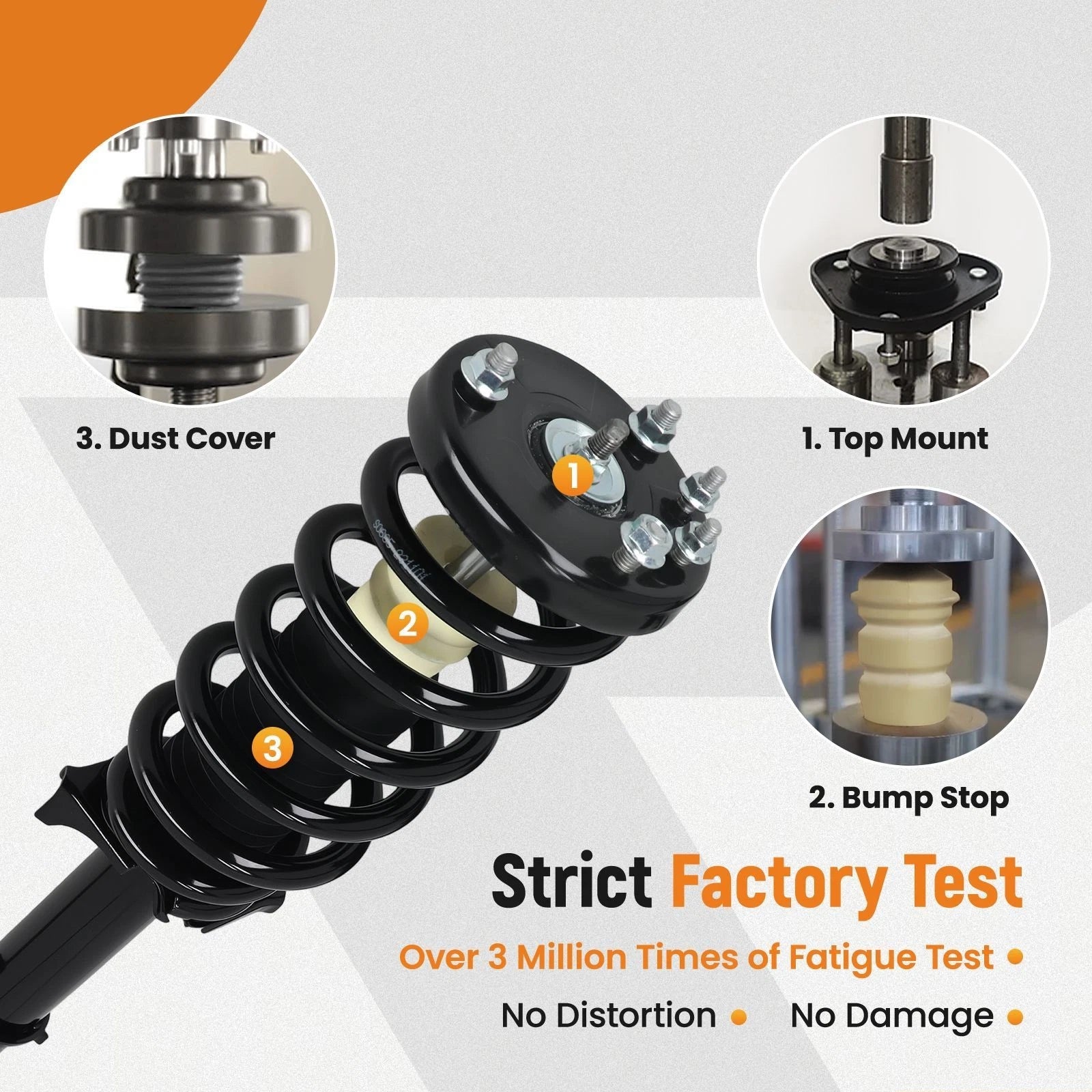 Set of 2 Quick Complete Struts & Coil Spring Assembly for Acura TL (2009–2014)
