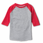 Toddler Baseball Tee for Cummins Truck Diesel (3T) - Red 3/4 Sleeve