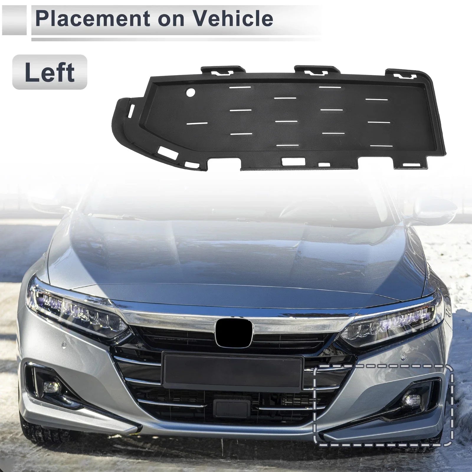Car Front Left Fog Light Grill for BMW 5 Series (2018-2020)