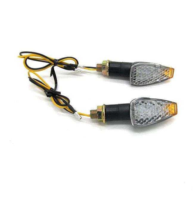 2X Smoke Mini LED Turn Signals for Universal Motorcycle (All Years)