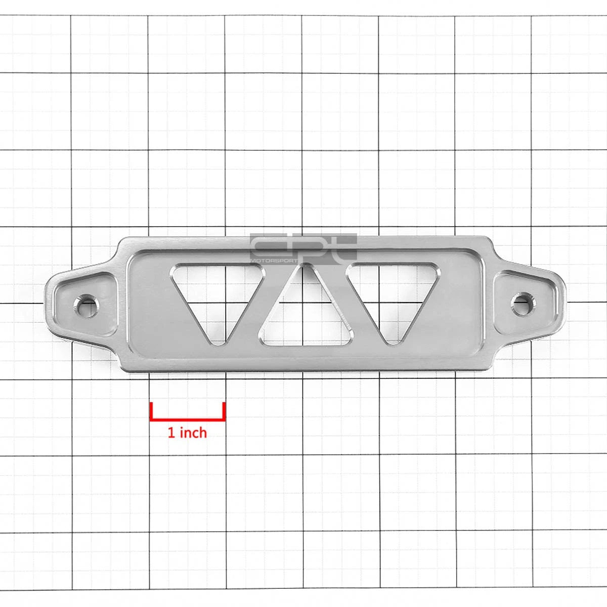 Silver Aluminum Battery Tie Down Mount Bracket for Auto Car (170MM/145MM)