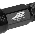 20 Pcs J2 7075 Forged Aluminum M12x1.25 Spiked Cap Lug Nut Set Black
