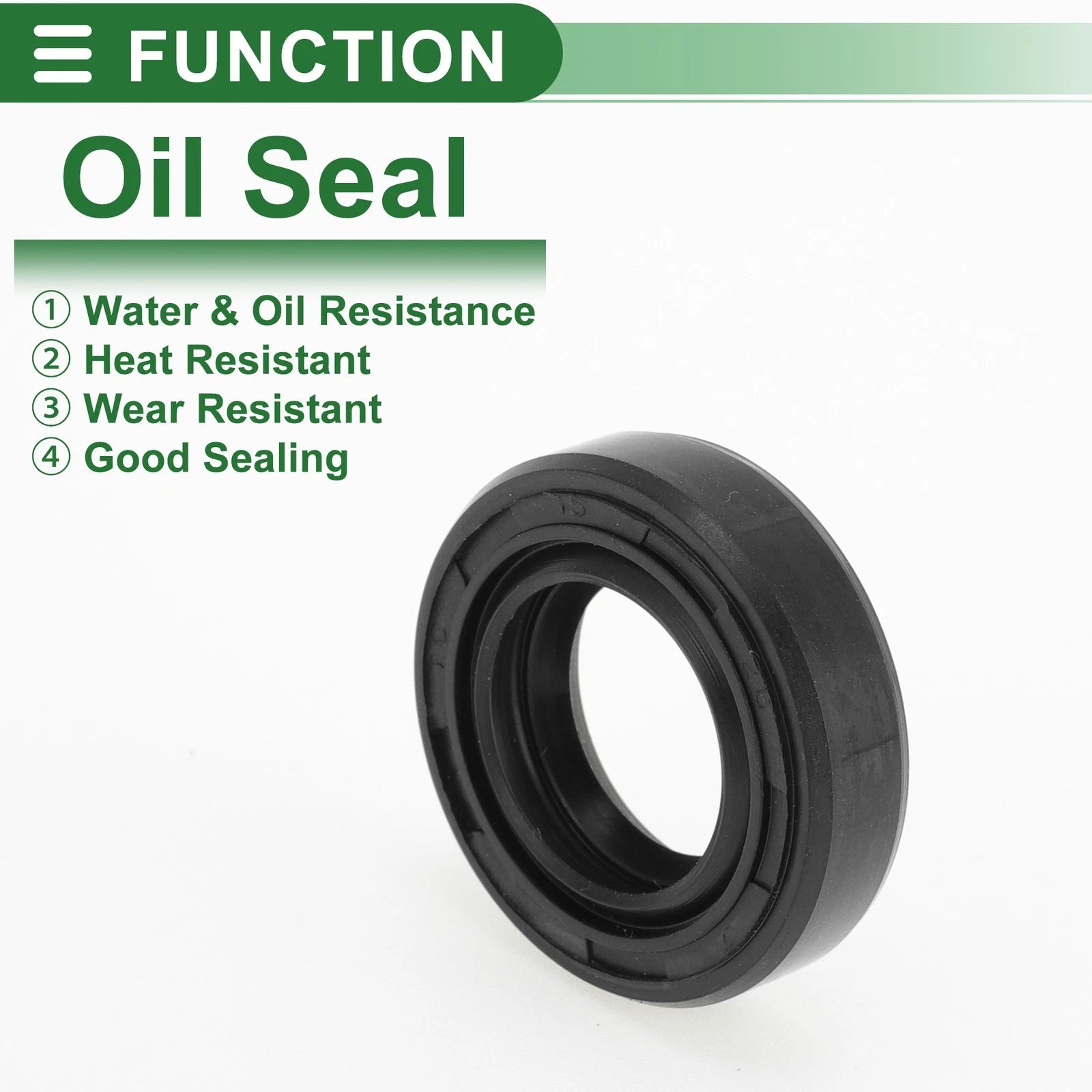Set of 5 Oil Seal Rotary Shaft Seal NBR Rubber 15x26x7mm