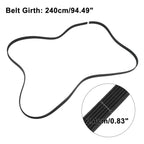 Rubber V-Ribbed Serpentine Belt 6PK2401 for Mercedes-Benz C230 (2006-2007)