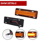 2X Amber LED Front Side Marker Lights for Chevy Camaro Pontiac Firebird (1982–1992)