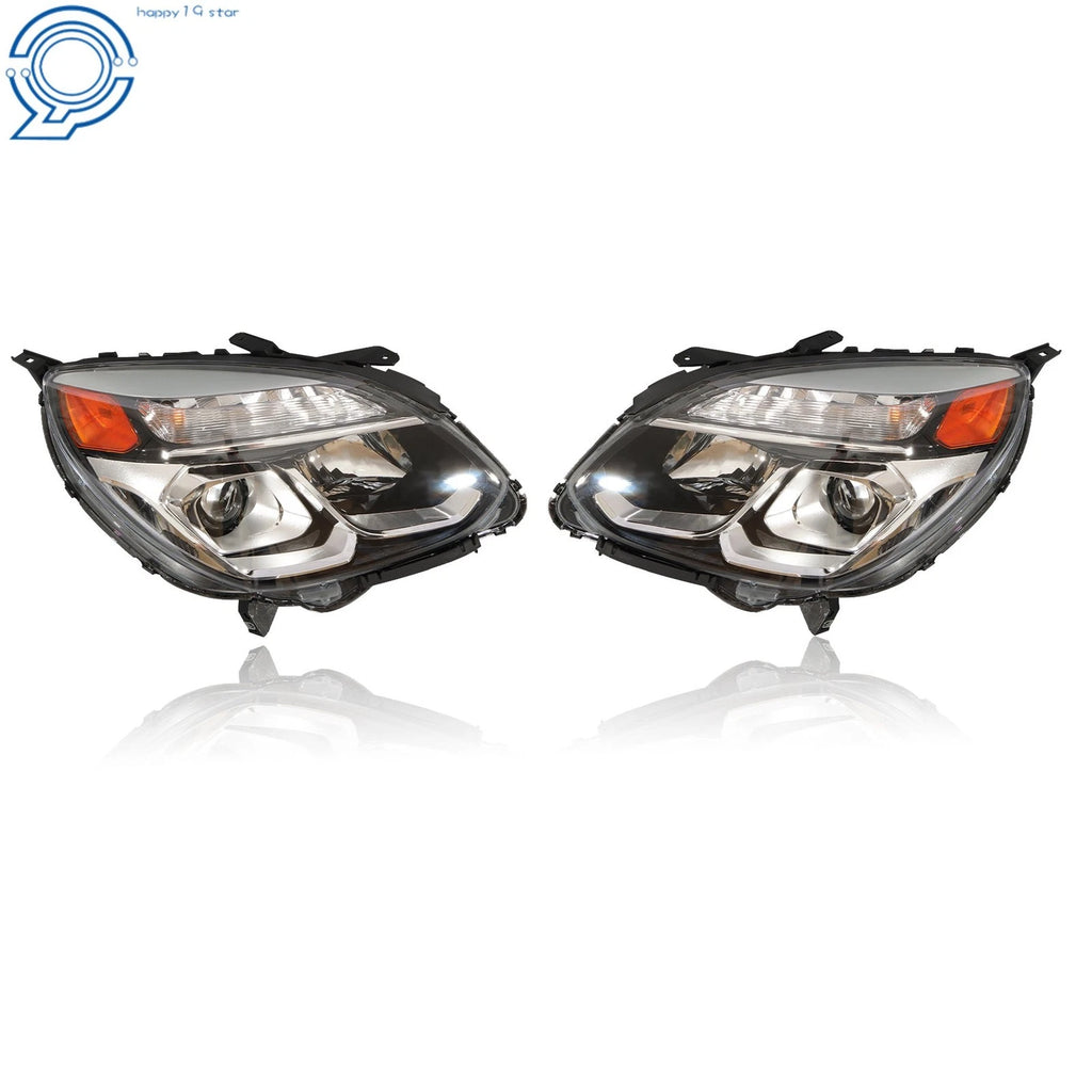 Driver & Passenger Headlight for Chevy Equinox (2016–2017) Halogen Projector