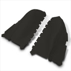 Set of 2 Front Door Panels Armrest Covers for Honda Pilot (2009–2015) Microfiber Leather Black