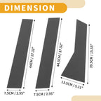 6 Pcs Car Pillar Window Trim Cover for Honda CR-V (2012–2016) Black Carbon Fiber
