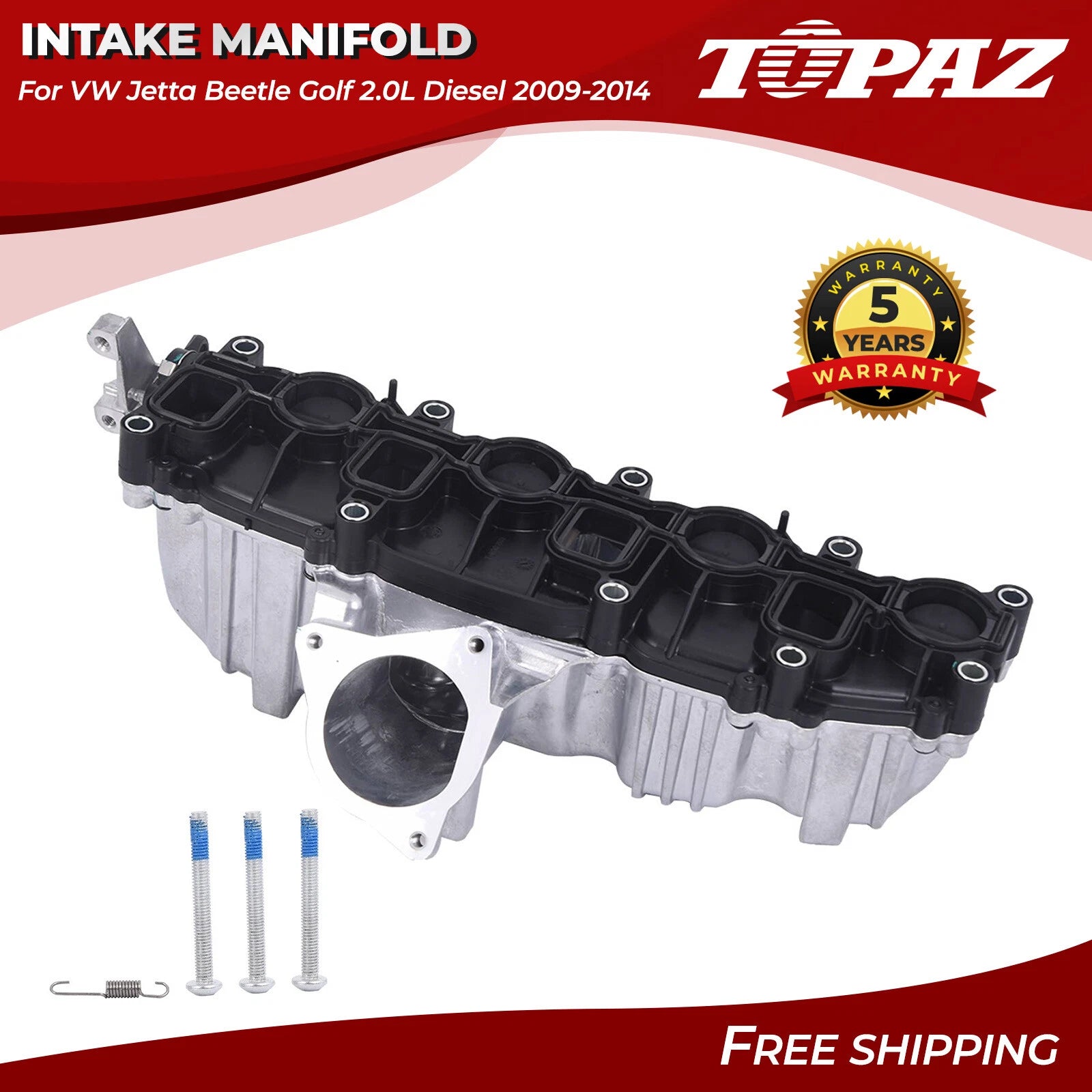 Intake Manifold for VW Jetta Beetle Golf 2.0L Diesel (2009–2014)