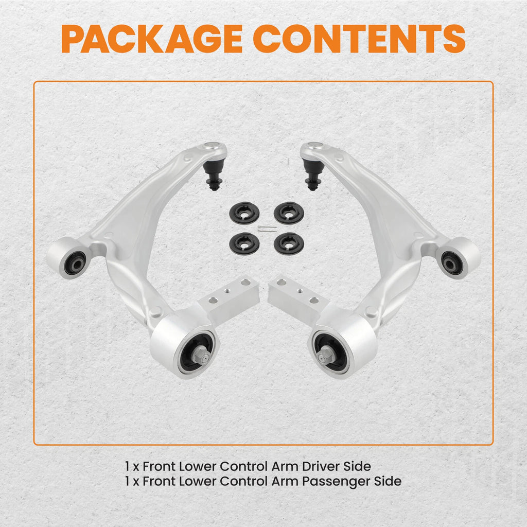 Pair Front Lower Control Arms for Honda Pilot (2009–2015)