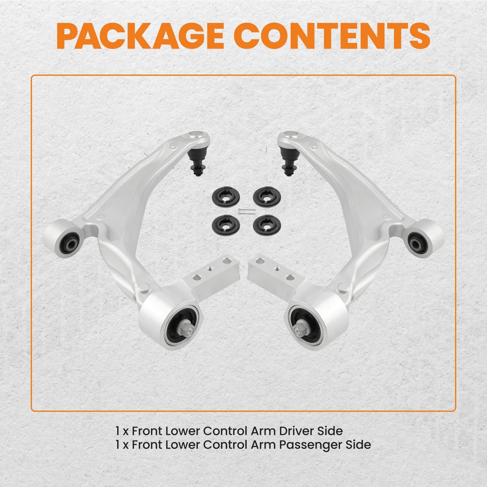 Pair Front Lower Control Arms for Honda Pilot (2009–2015)