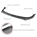 3Pc Front Bumper Lip Splitter Under Panel Diffuser for Elantra (2021–2022)