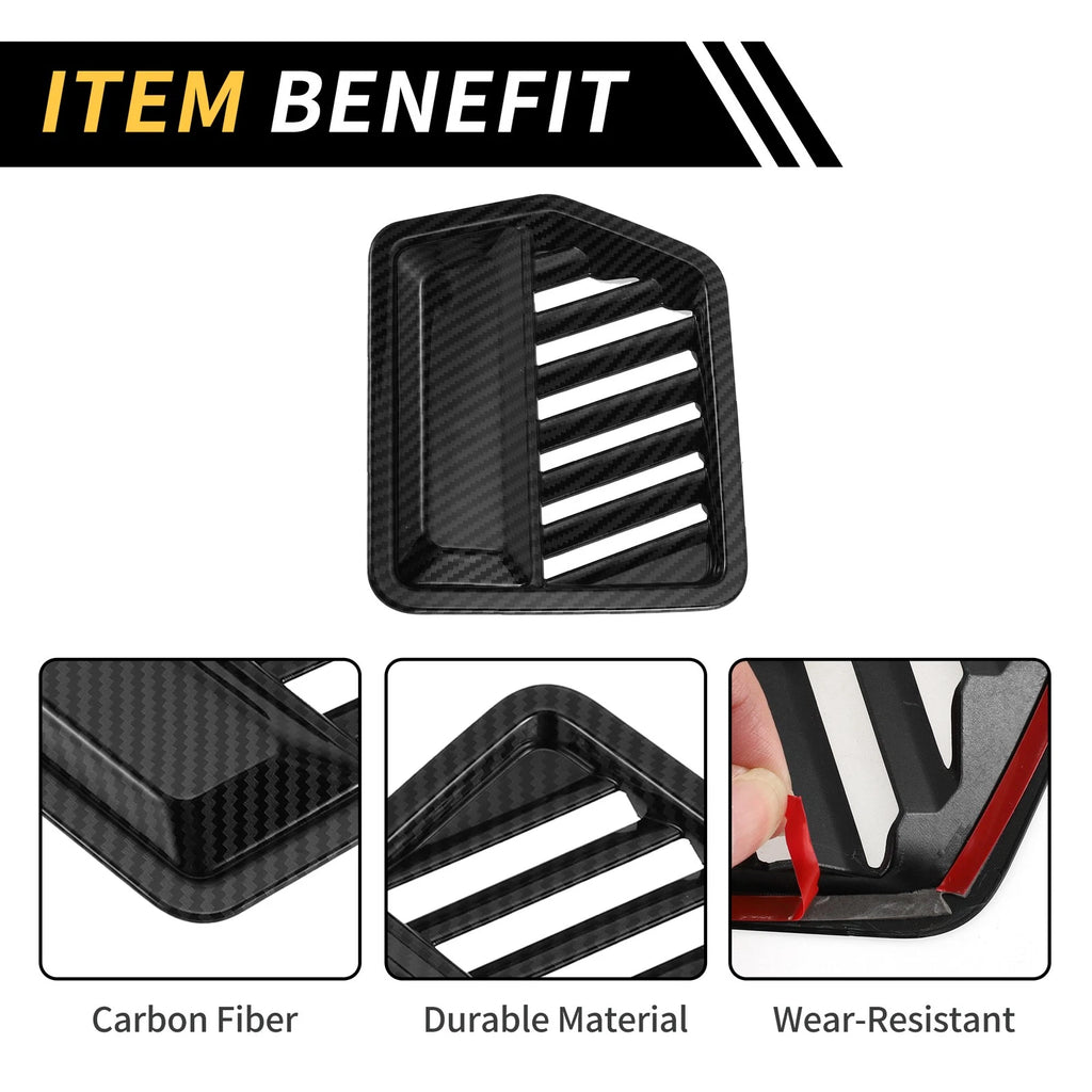 1 Pair Dashboard Side Air Vent AC Outlet Cover Trim for Ford F-150 (2015–2020)