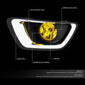 Front Fog Lights with Chrome Trim Bezel for Chevy Colorado (2015–2019)