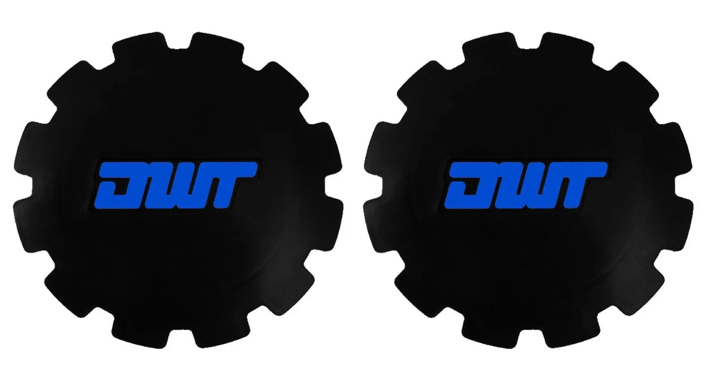Set of 4 Beadlock Wheel Mud Plug Cover Caps for Douglas DWT 9" (Black Blue)