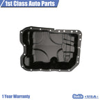 Steel Black Rear Engine Oil Pan for Chrysler 200 Dodge Dart Jeep Cherokee (2011–2019)