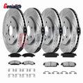 Brake Rotors & Pads Kit for Chevy Tahoe Silverado GMC Sierra 1500 Yukon (2007–2014)