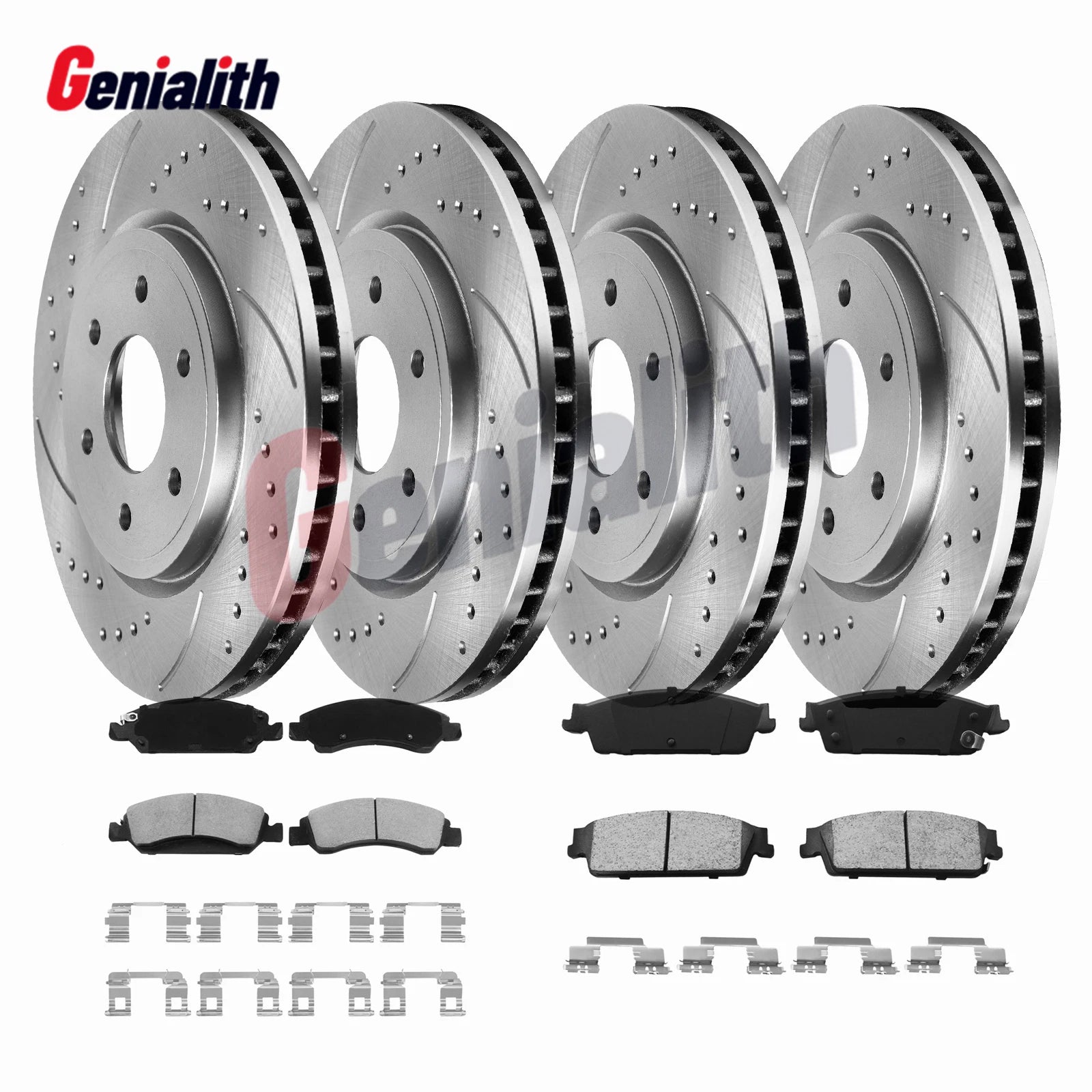 Brake Rotors & Pads Kit for Chevy Tahoe Silverado GMC Sierra 1500 Yukon (2007–2014)