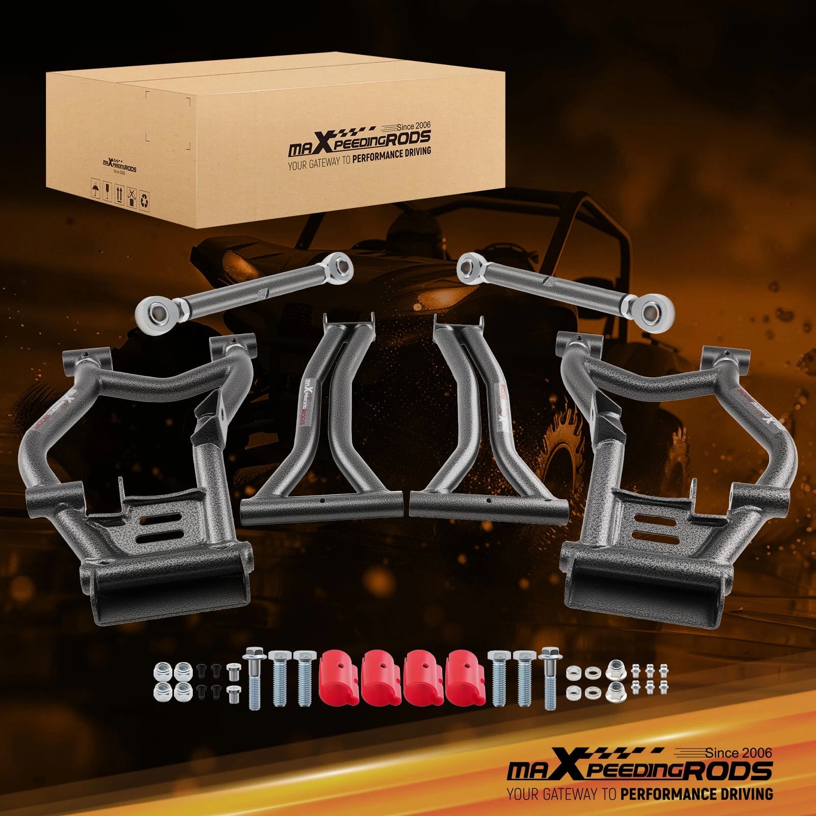 1.5" Offset Rear A-Arms Set for Polaris RZR S 800 (2009–2014)