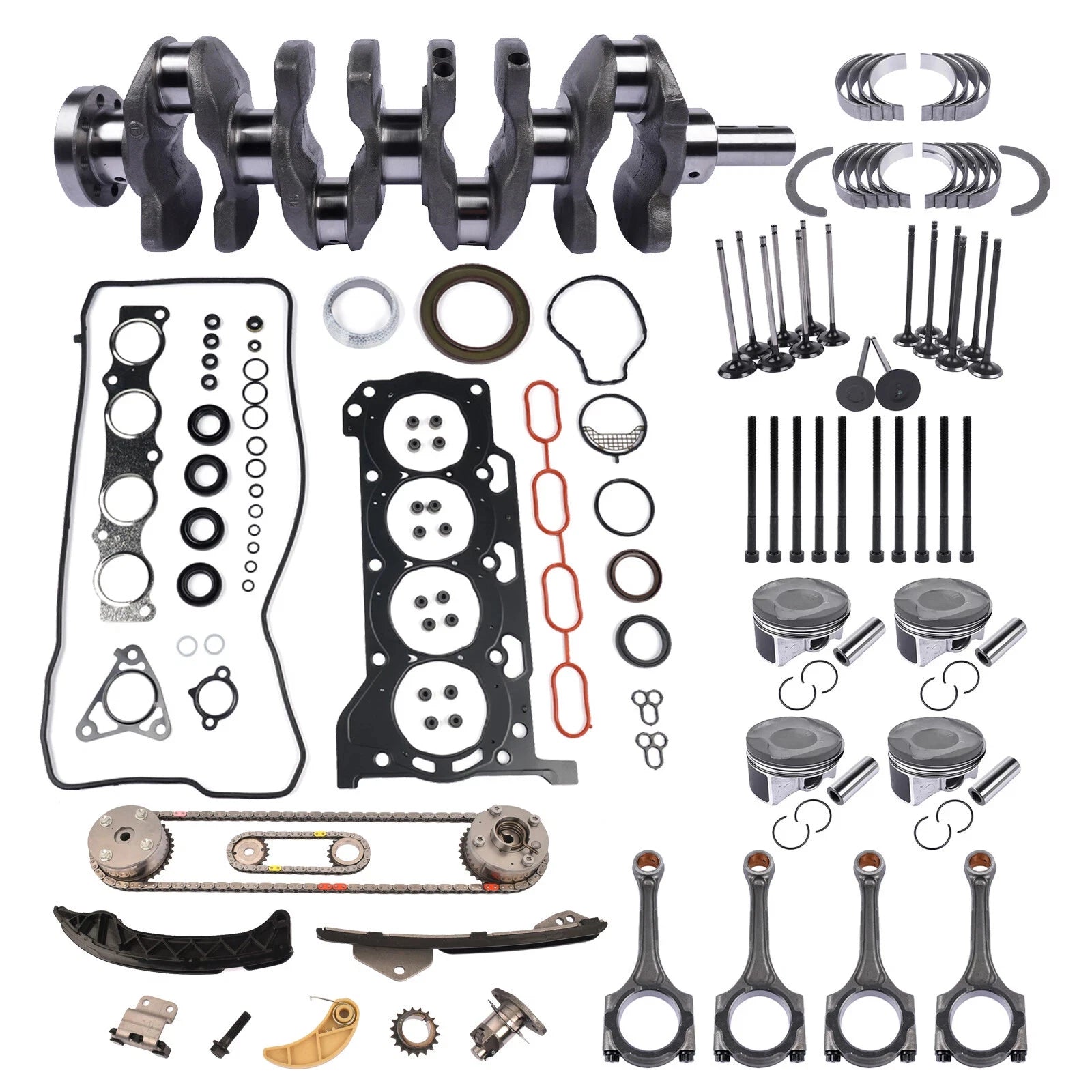 Engine Rebuild Overhaul Kit for Lexus CT200H Toyota Corolla (2011–2020)