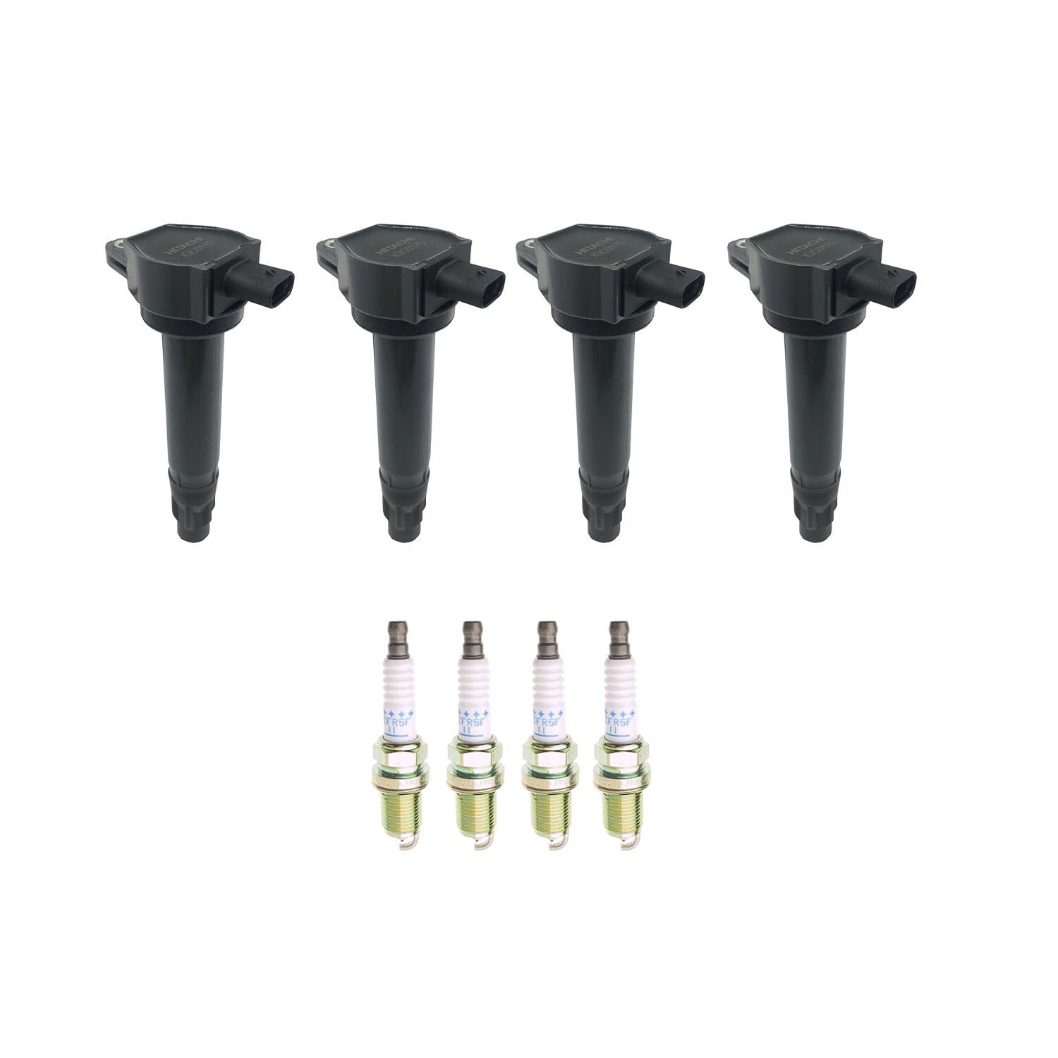 Set of 4 Ignition Coils & NGK Platinum Spark Plugs for Dodge Caliber (2007–2012)