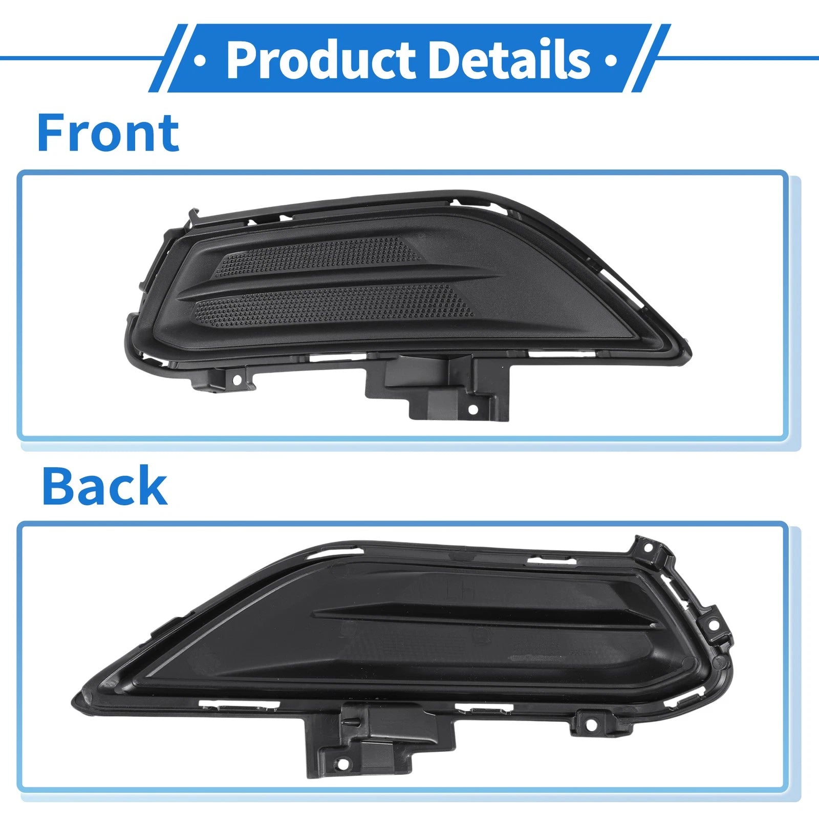 1 Pc Fog Light Grill for Ford Fusion (2013–2016) No.DS7Z17B814AB ABS