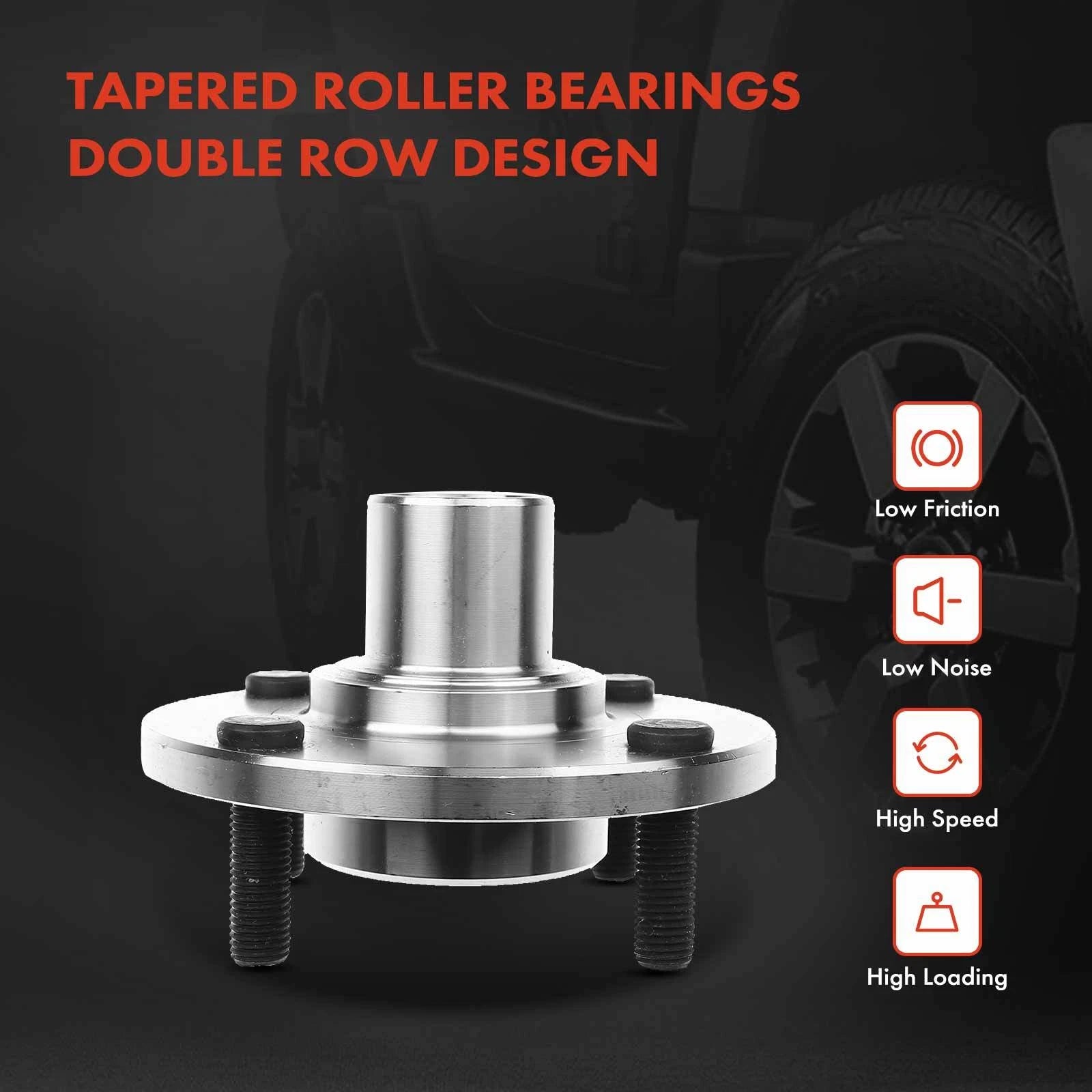3X Front Rack & Pinion Hub Bearing Kit for Ford Focus (2006-2011)