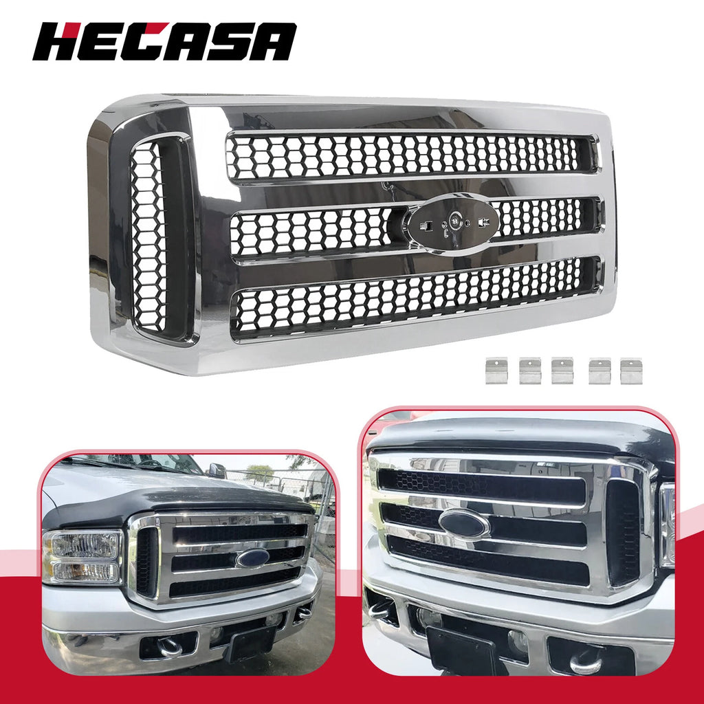 Chrome Grille for Ford Super Duty F-250 F-350 (2005–2007)