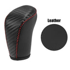Faux Leather Carbon Fiber Gear Shift Knob Cover for Nissan 