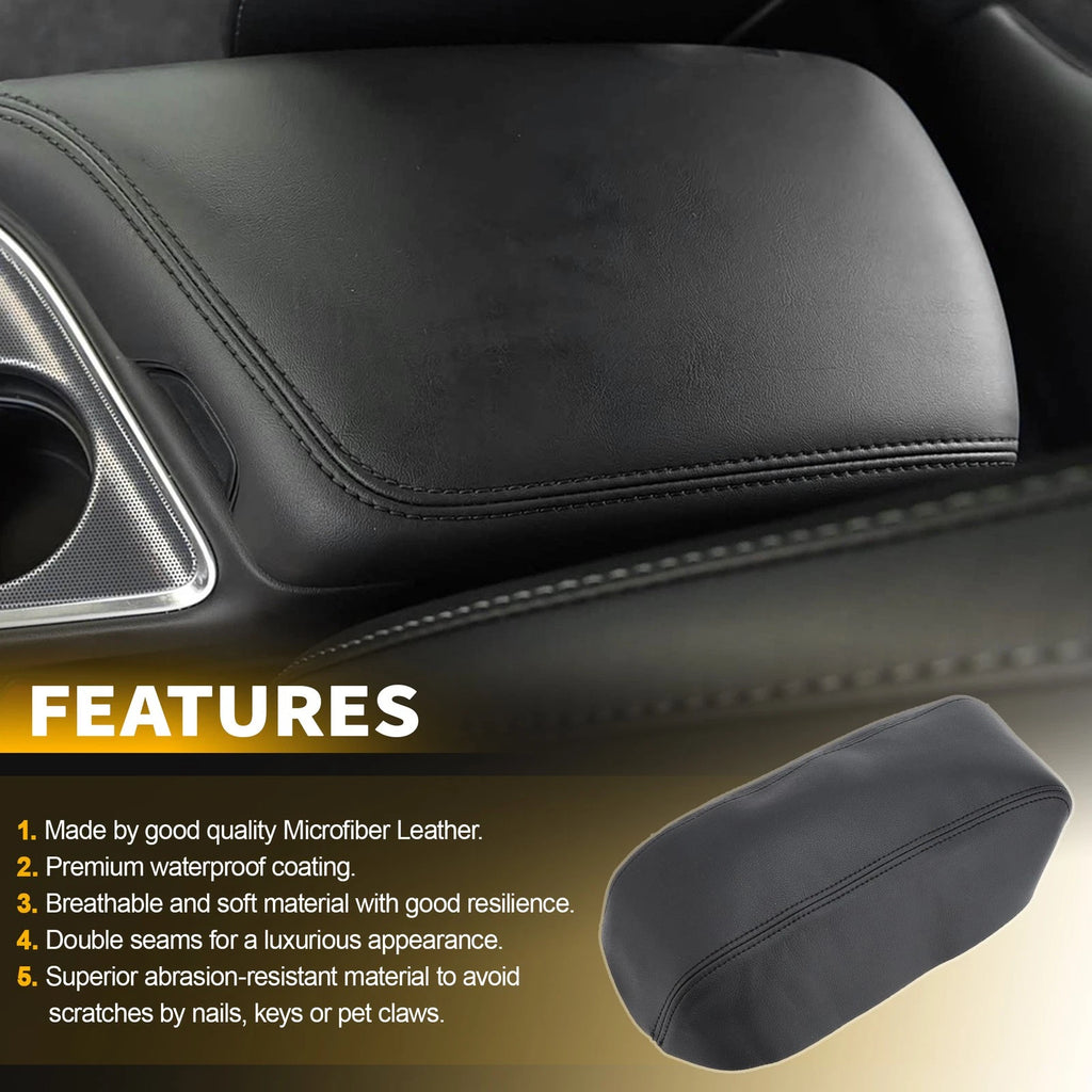 Center Console Lid Armrest Cover for Dodge Challenger (2015–2020)