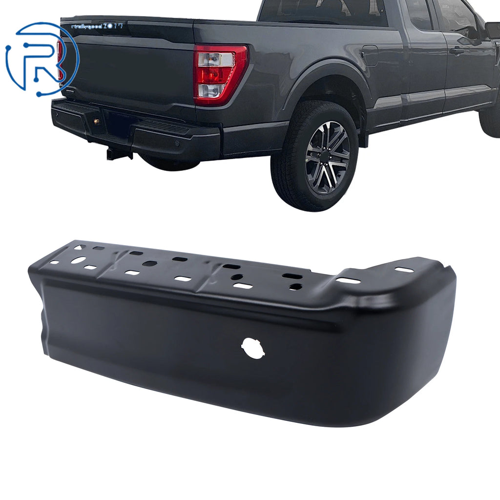 Right Rear Bumper End for Ford F-150 (2021–2023) - Paintable, Park Assist