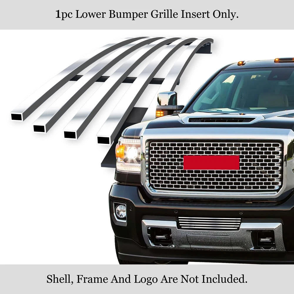 Lower Stainless Chrome Billet Grille Insert for GMC Sierra 2500/3500 (2015-2019)