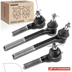 Set of 4 Inner & Outer Tie Rod Ends for Chevy Blazer (1998–2005)