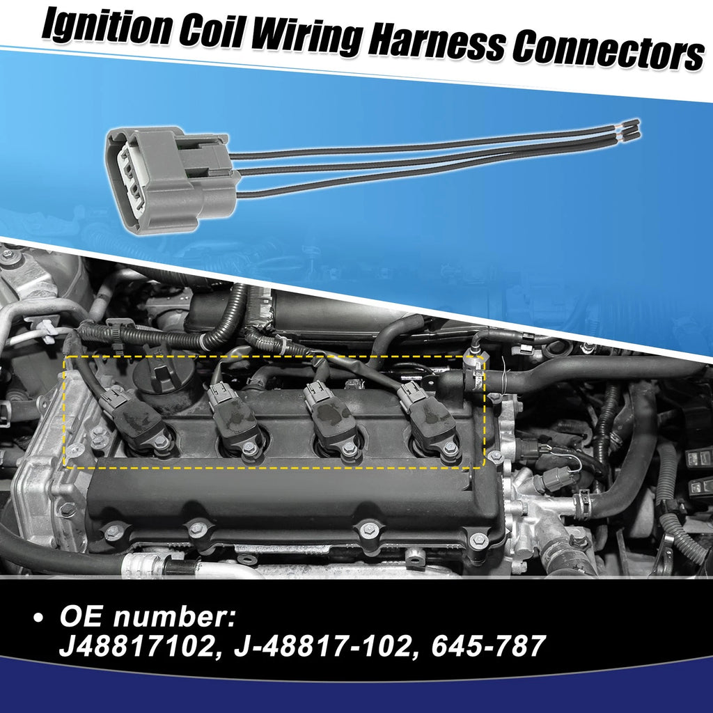 Set of 4 Ignition Coil Connectors for Nissan Sentra 