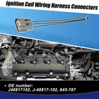 Set of 4 Ignition Coil Connectors for Nissan Sentra 
