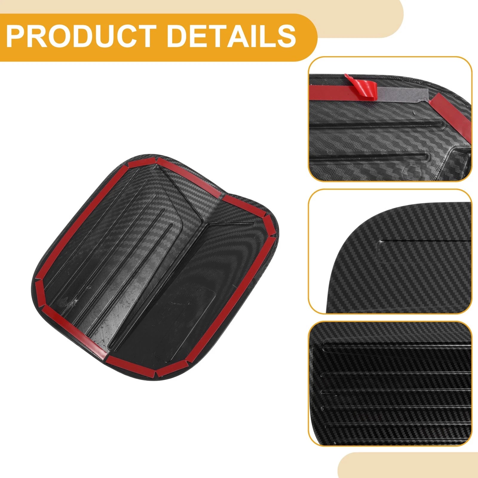 Fuel Tank Door Cap for Honda Civic (2022–2025) Carbon Fiber Black