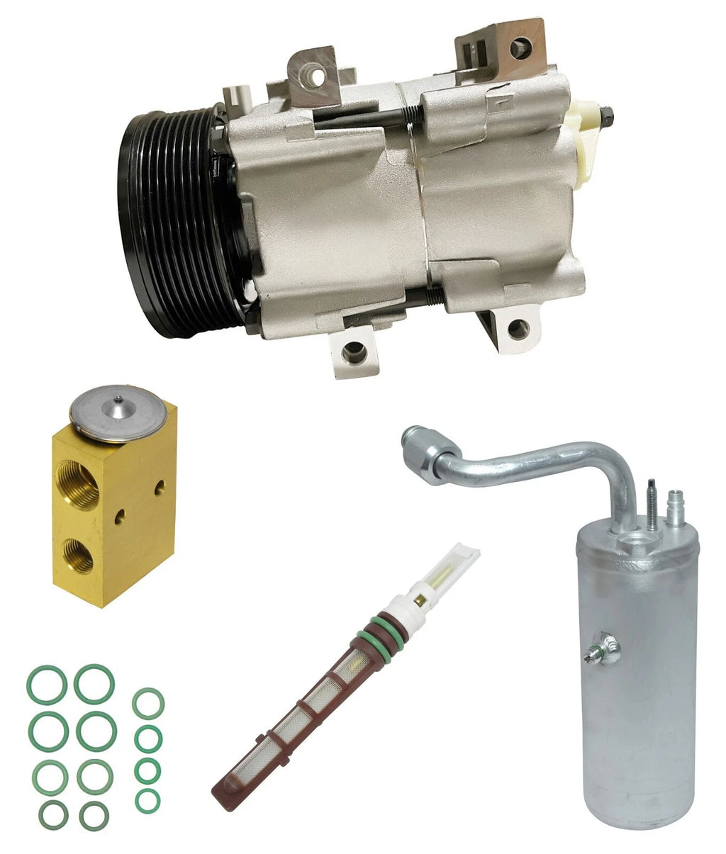 AC Compressor Kit with Clutch for Ford Excursion 7.3L (2002–2005)