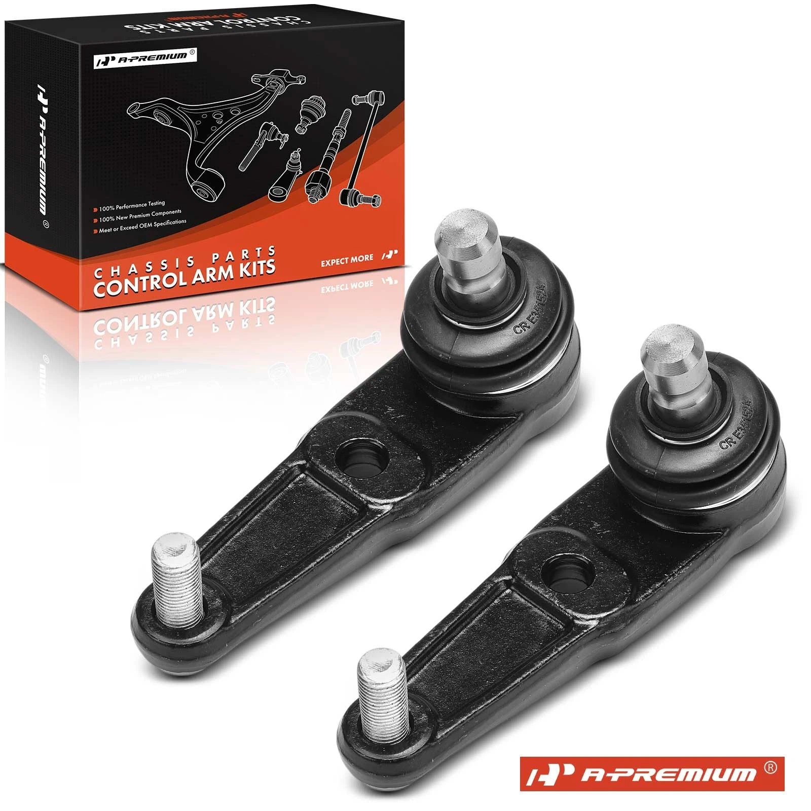 2X Front Lower Ball Joints for Ford Escort (1991–1996) Mazda Protege (1991–1996)