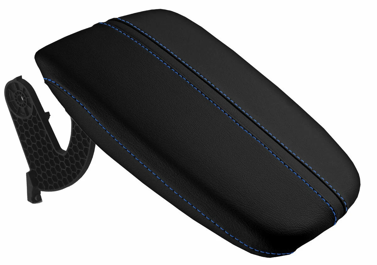Armrest Cover for Acura TLX (2015–2020) - Leather, Blue Stitch