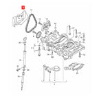 Engine Oil Pump Chain Cover Shield for VW Golf MK5 MK6 2.0L/2.0T (2006–2014)