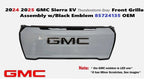 Front Grille Assembly for GMC Sierra EV (2024–2026) 85724135, Black Emblem