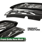 Front Bumper Upper Grille for Chevrolet Equinox (2018–2021) Black