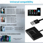 Android Auto Wireless Adapter for Most Vehicles with CarPlay (2015–2023)